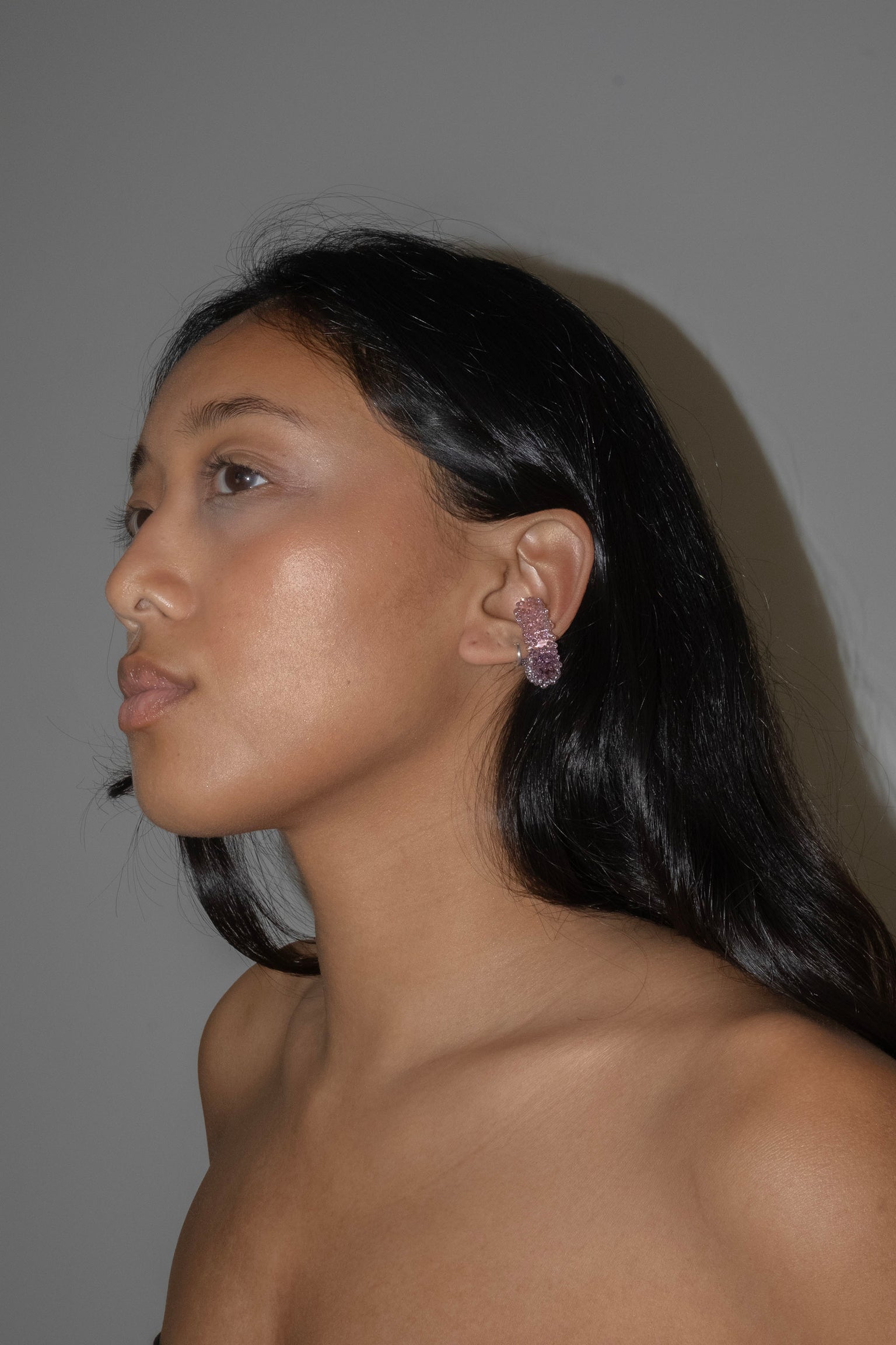 Dotted Ear Cuff - Pink
