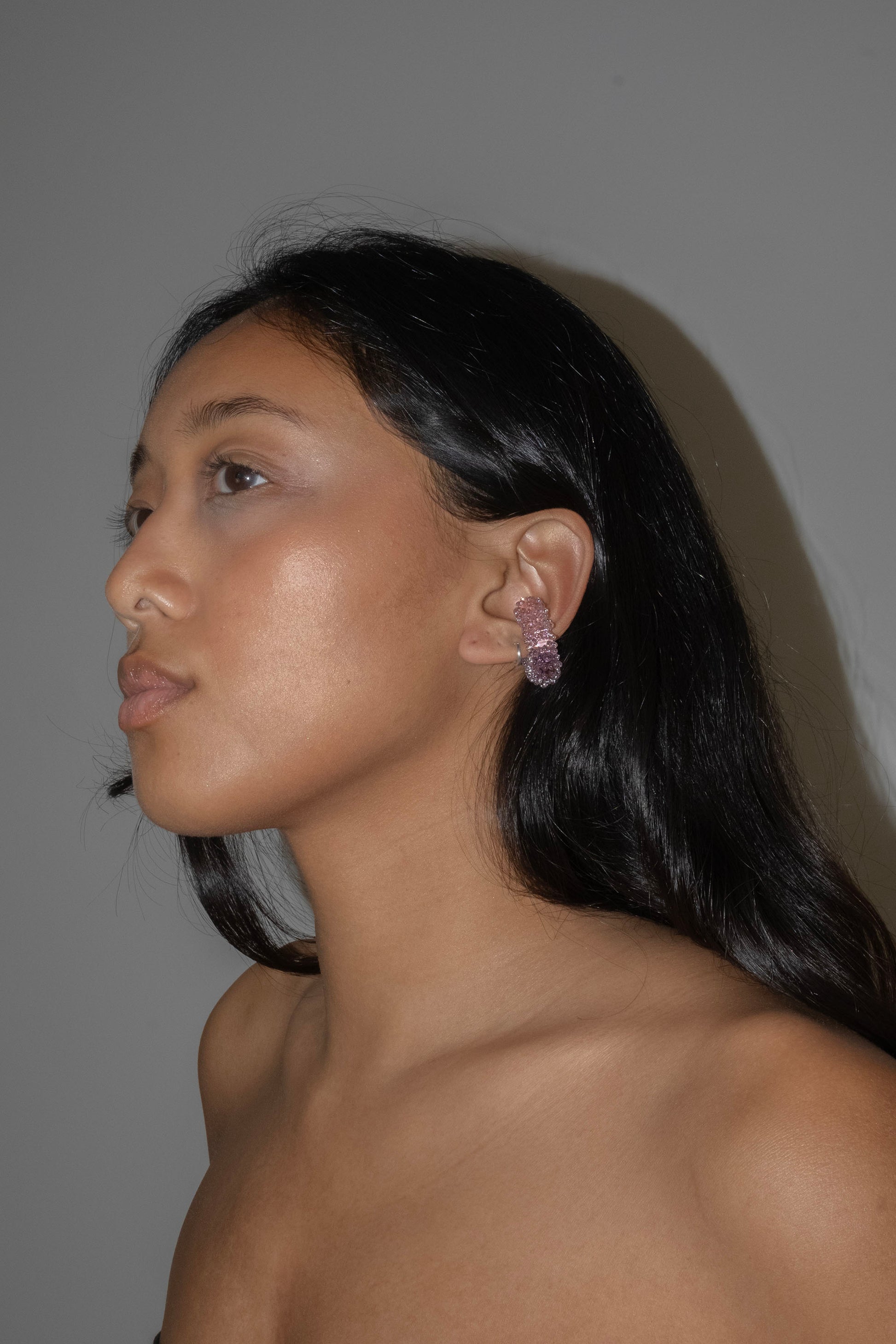 Dotted Ear Cuff - Pink