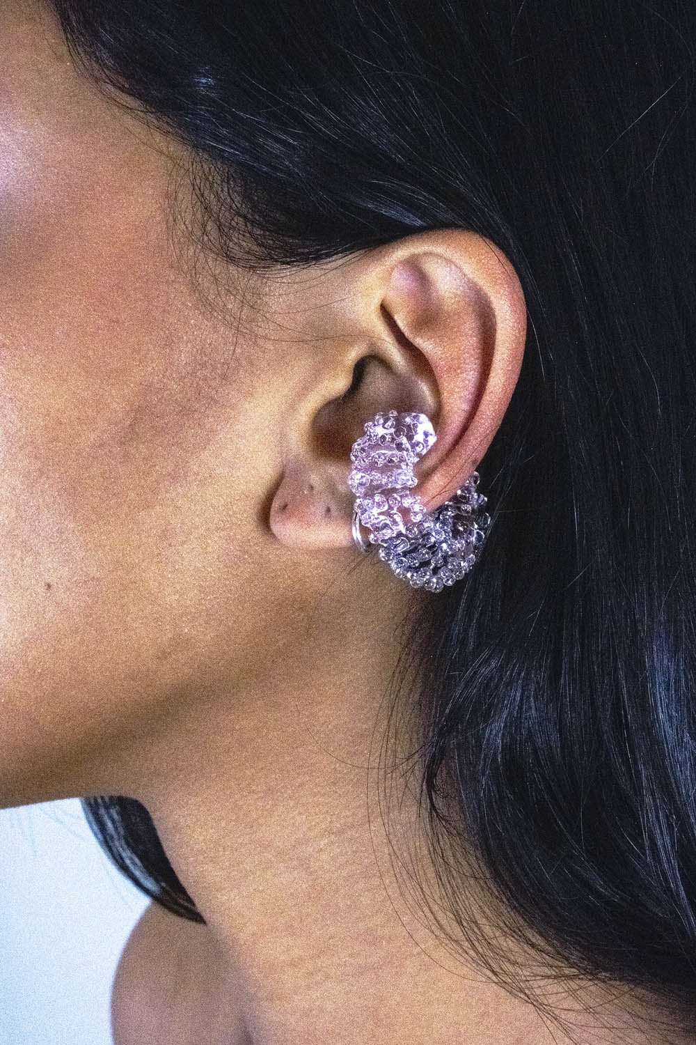 Dotted Ear Cuff - Pink