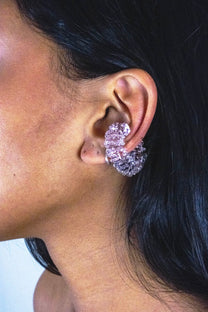 Dotted Ear Cuff - Pink