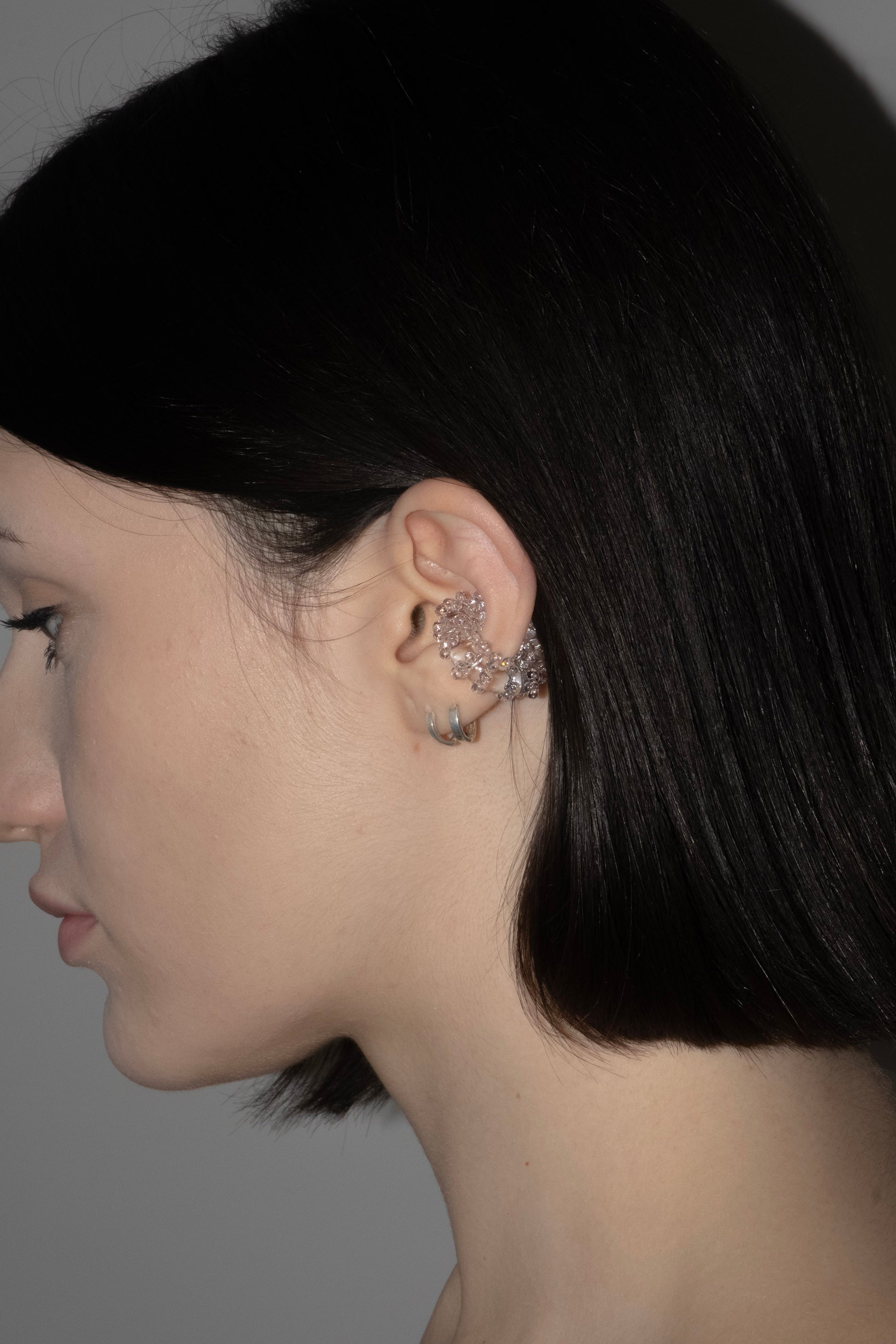 Dotted Ear Cuff - Transparent